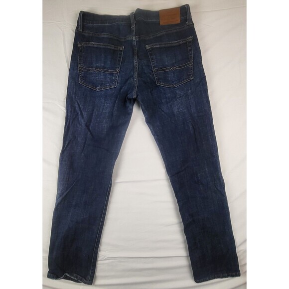 Lucky Brand Jeans Mens 32x32 Blue Dark Wash 221 Original Straight Stretch Denim - Picture 6 of 11